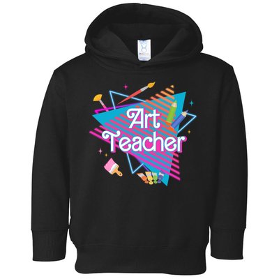 Art Teacher Retro Gift Toddler Hoodie