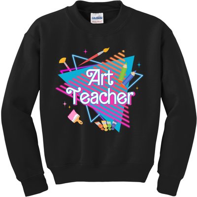 Art Teacher Retro Gift Kids Sweatshirt