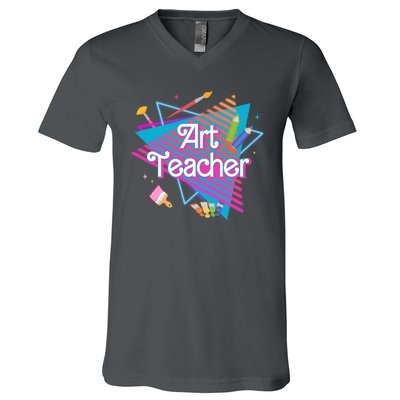 Art Teacher Retro Gift V-Neck T-Shirt