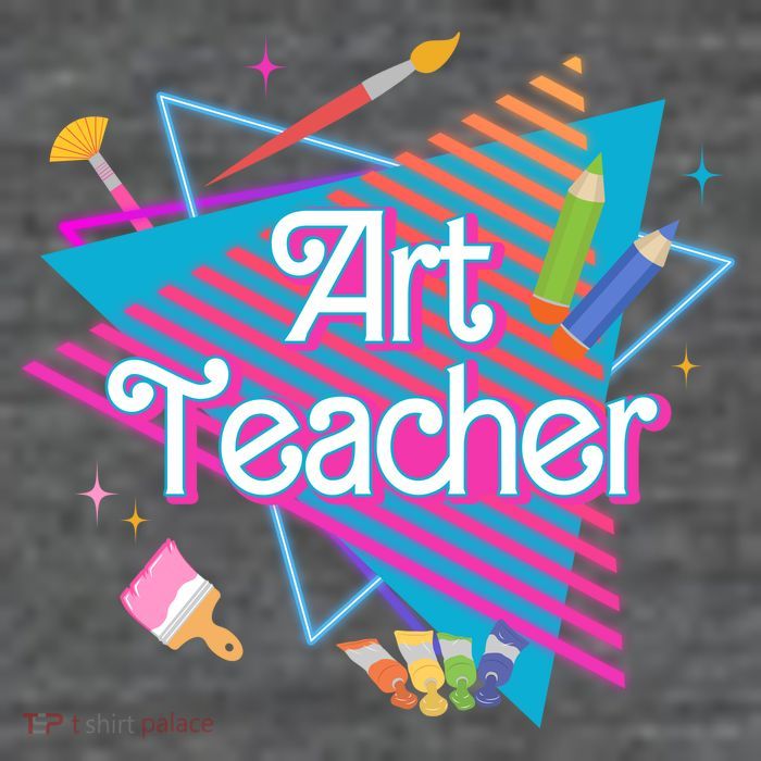 Art Teacher Retro Gift Flatbill Hat