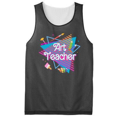 Art Teacher Retro Gift Mesh Reversible Basketball Jersey Tank