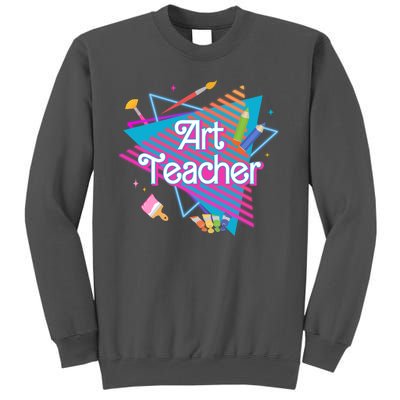 Art Teacher Retro Gift Tall Sweatshirt