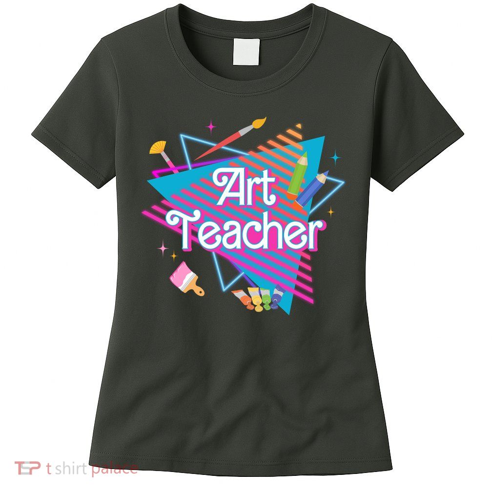 Art Teacher Retro Gift Womens T-Shirt