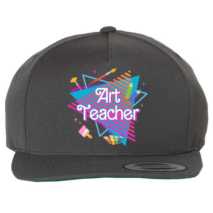 Art Teacher Retro Gift Wool Snapback Cap