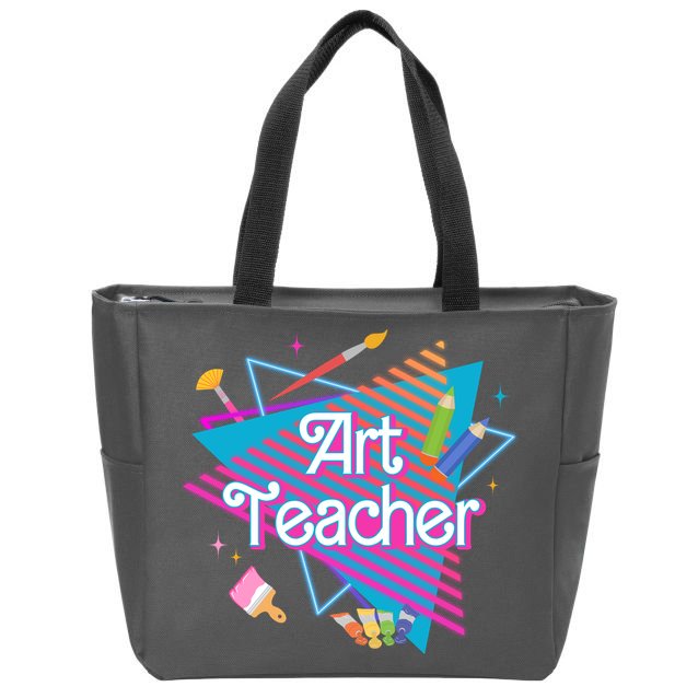 Art Teacher Retro Gift Zip Tote Bag