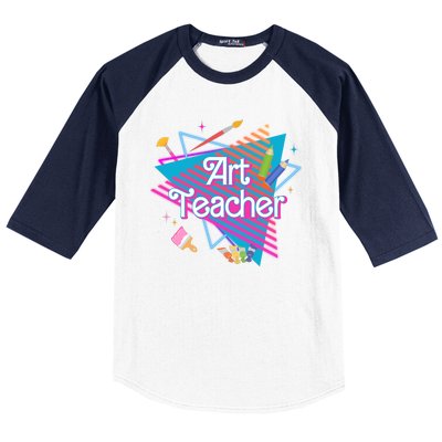 Art Teacher Retro Gift Baseball Sleeve Shirt