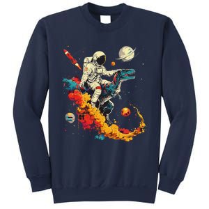 Astronaut T Rex Space Women Birthday Gifts Funny Sweatshirt