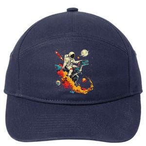 Astronaut T Rex Space Women Birthday Gifts Funny 7-Panel Snapback Hat