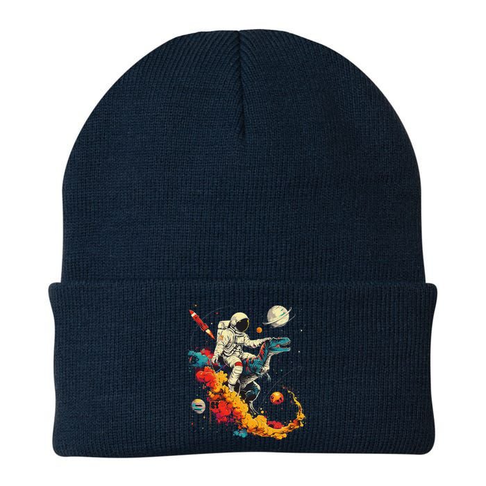 Astronaut T Rex Space Women Birthday Gifts Funny Knit Cap Winter Beanie