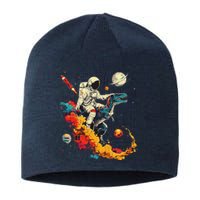 Astronaut T Rex Space Women Birthday Gifts Funny Sustainable Beanie