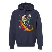 Astronaut T Rex Space Women Birthday Gifts Funny Premium Hoodie