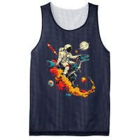 Astronaut T Rex Space Women Birthday Gifts Funny Mesh Reversible Basketball Jersey Tank