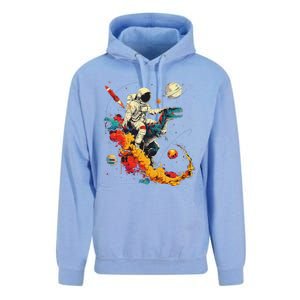 Astronaut T Rex Space Women Birthday Gifts Funny Unisex Surf Hoodie