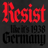 Anti Trump Resist It's Like Germany 1938 Activist Protest 7 Panel Mesh Trucker Snapback Hat