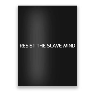 Andrew Tate Resist The Slave Mind Poster