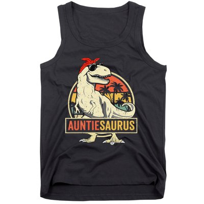 Auntiesaurus T Rex Dinosaur Aunt Saurus Family Matching Tank Top