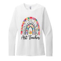 Art Teacher Rainbow Caring Dedicated Loving Vintage Womens CVC Long Sleeve Shirt