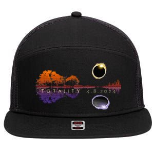 America Totality Reflections 4824 Sun Eclipse 7 Panel Mesh Trucker Snapback Hat