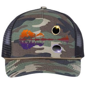 America Totality Reflections 4824 Sun Eclipse Retro Rope Trucker Hat Cap