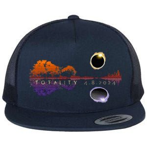 America Totality Reflections 4824 Sun Eclipse Flat Bill Trucker Hat