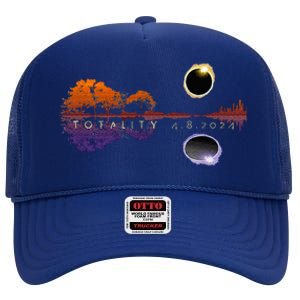 America Totality Reflections 4824 Sun Eclipse High Crown Mesh Back Trucker Hat