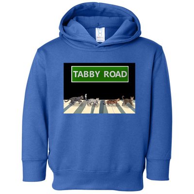 Anime Tabby Road Funny Cat Gift Toddler Hoodie