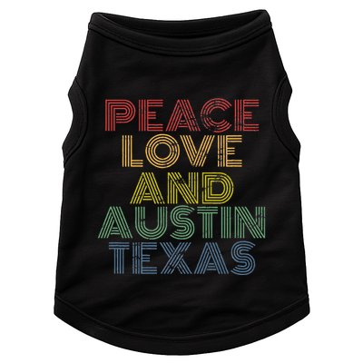 Austin Texas Retro Vintage Doggie Tank