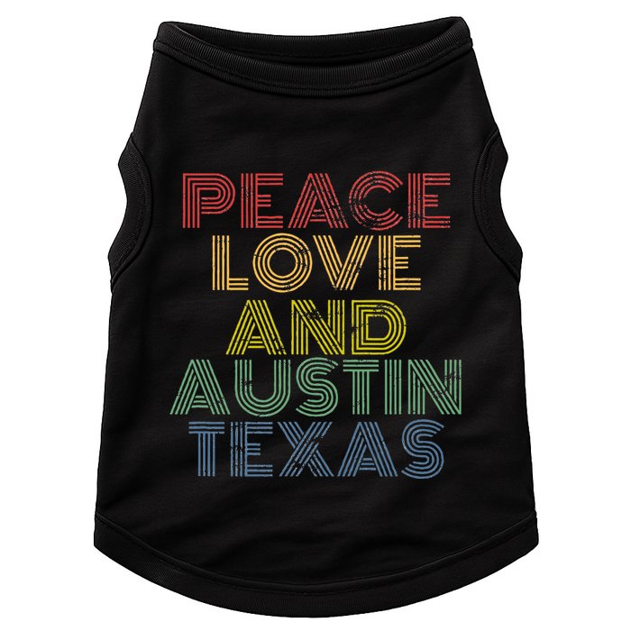 Austin Texas Retro Vintage Doggie Tank