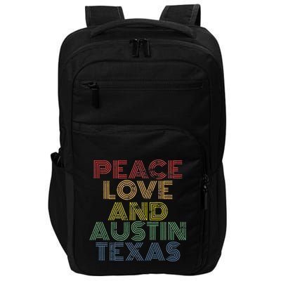 Austin Texas Retro Vintage Impact Tech Backpack