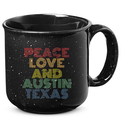 Austin Texas Retro Vintage 15oz Campfire Ceramic Mug