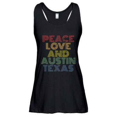 Austin Texas Retro Vintage Ladies Essential Flowy Tank