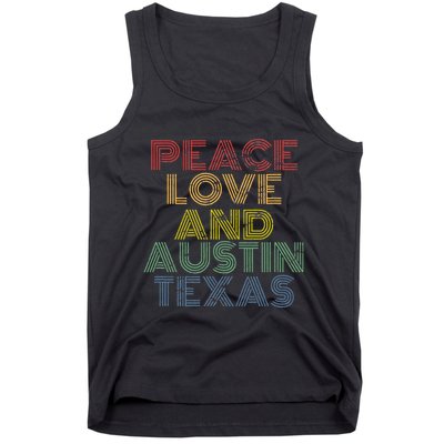 Austin Texas Retro Vintage Tank Top