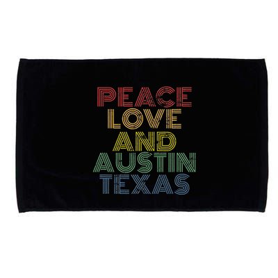 Austin Texas Retro Vintage Microfiber Hand Towel