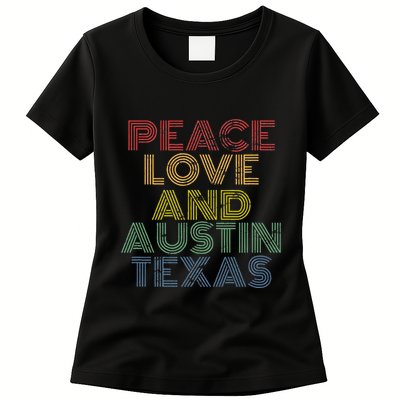 Austin Texas Retro Vintage Womens T-Shirt