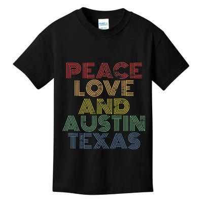 Austin Texas Retro Vintage Kids T-Shirt