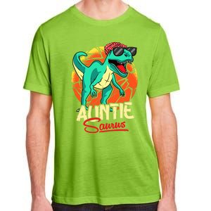 Auntiesaurus T Rex Auntie Saurus Dinosaur Family Matching Adult ChromaSoft Performance T-Shirt