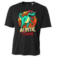 Auntiesaurus T Rex Auntie Saurus Dinosaur Family Matching Cooling Performance Crew T-Shirt