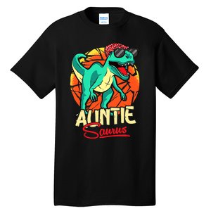 Auntiesaurus T Rex Auntie Saurus Dinosaur Family Matching Tall T-Shirt