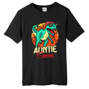 Auntiesaurus T Rex Auntie Saurus Dinosaur Family Matching Tall Fusion ChromaSoft Performance T-Shirt