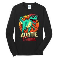 Auntiesaurus T Rex Auntie Saurus Dinosaur Family Matching Tall Long Sleeve T-Shirt