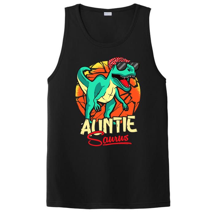 Auntiesaurus T Rex Auntie Saurus Dinosaur Family Matching PosiCharge Competitor Tank