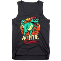 Auntiesaurus T Rex Auntie Saurus Dinosaur Family Matching Tank Top