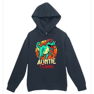 Auntiesaurus T Rex Auntie Saurus Dinosaur Family Matching Urban Pullover Hoodie