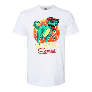 Auntiesaurus T Rex Auntie Saurus Dinosaur Family Matching Softstyle CVC T-Shirt