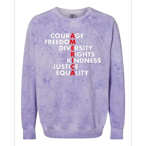 Anti Trump Resist Political Colorblast Crewneck Sweatshirt