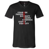 Anti Trump Resist Political V-Neck T-Shirt