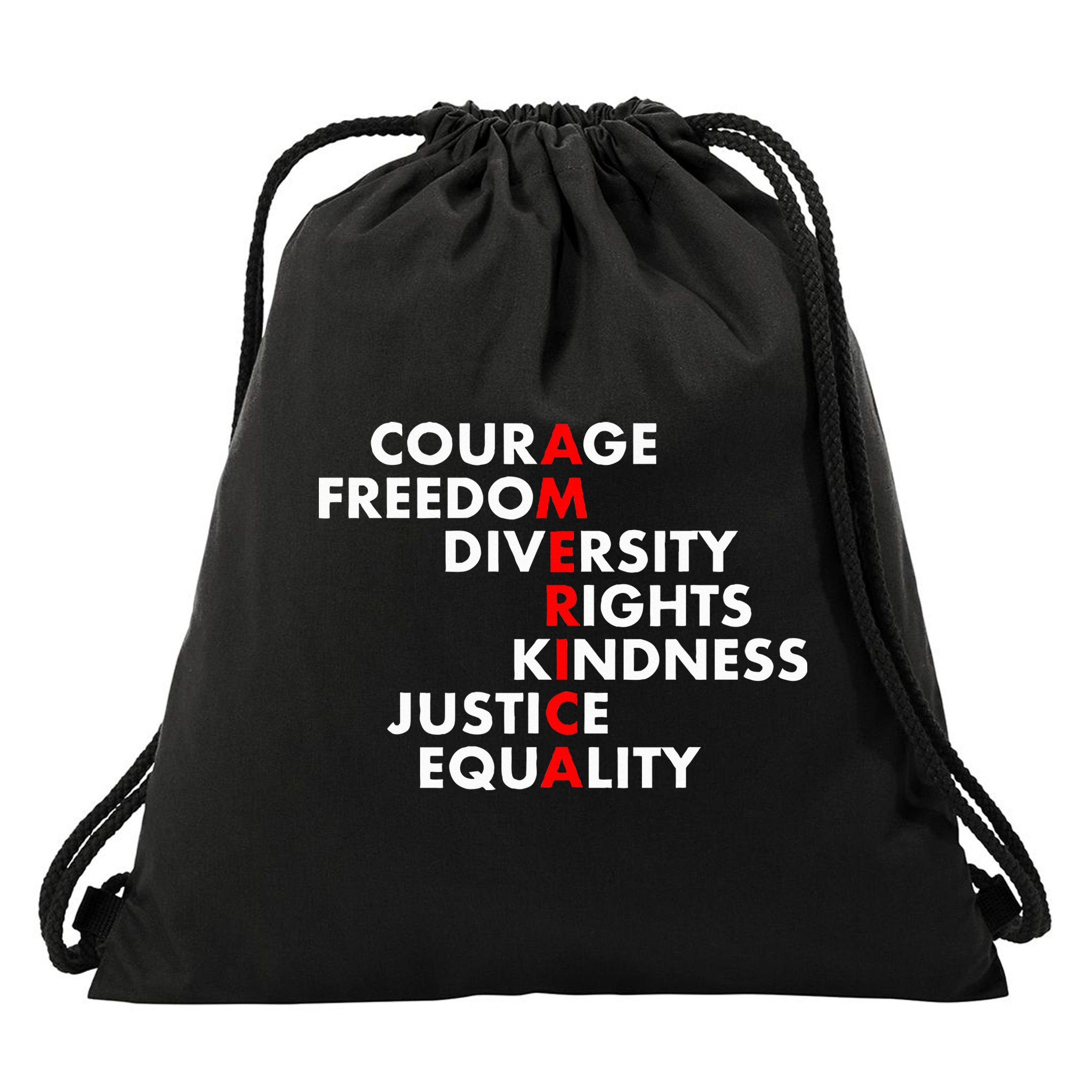Anti Trump Resist Political Drawstring Bag
