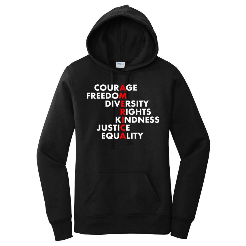 Anti Trump Resist Political Women's Pullover Hoodie