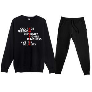 Anti Trump Resist Political Premium Crewneck Sweatsuit Set