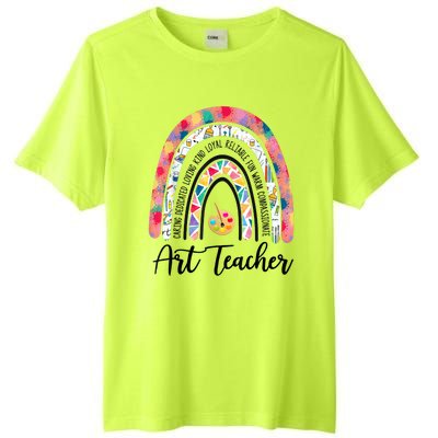 Art Teacher Rainbow Caring Dedicated Loving Vintage Tall Fusion ChromaSoft Performance T-Shirt